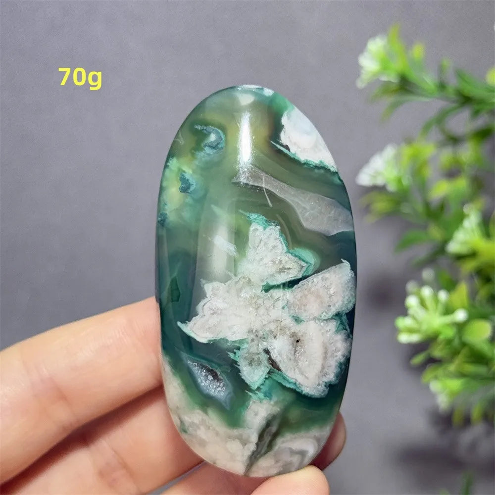 Green Cherry Blossom Agate-ToShay.org