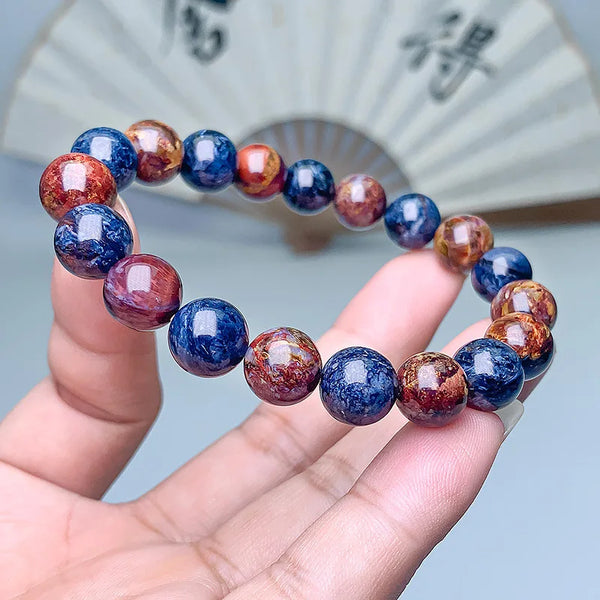 Blue Red Pietersite Bracelet-ToShay.org