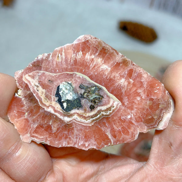 Pink Rhodochrosite Slice-ToShay.org