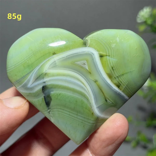 Green Agate Heart-ToShay.org