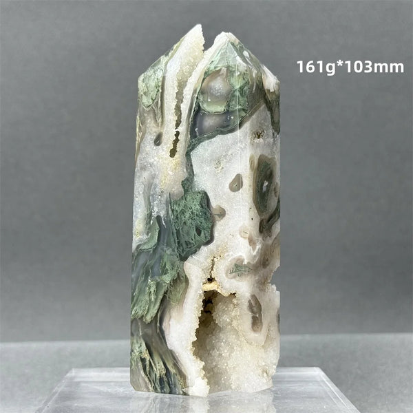Green Aquatic Agate Tower-ToShay.org