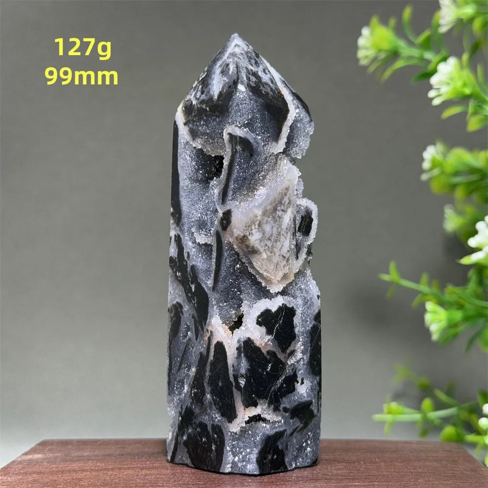 Purple Sphalerite Geode Obelisk-ToShay.org