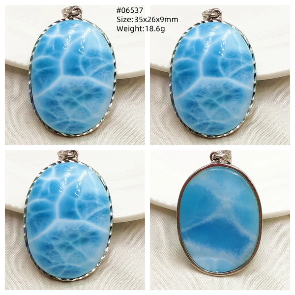 Blue Larimar Pendant-ToShay.org