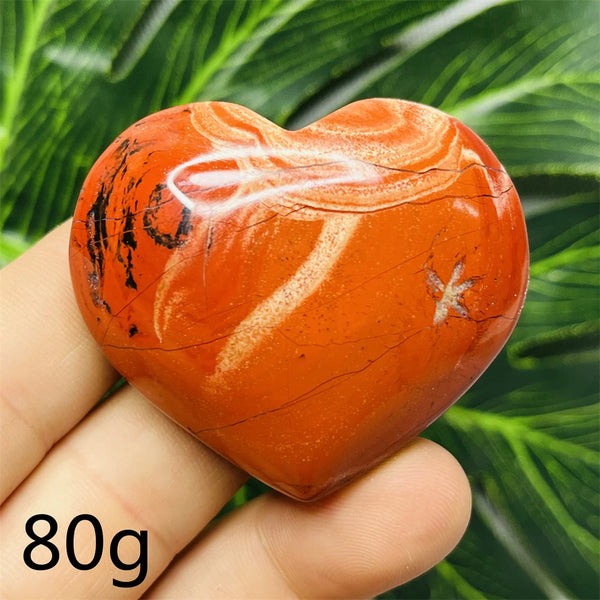 Red Jade Agate Heart-ToShay.org