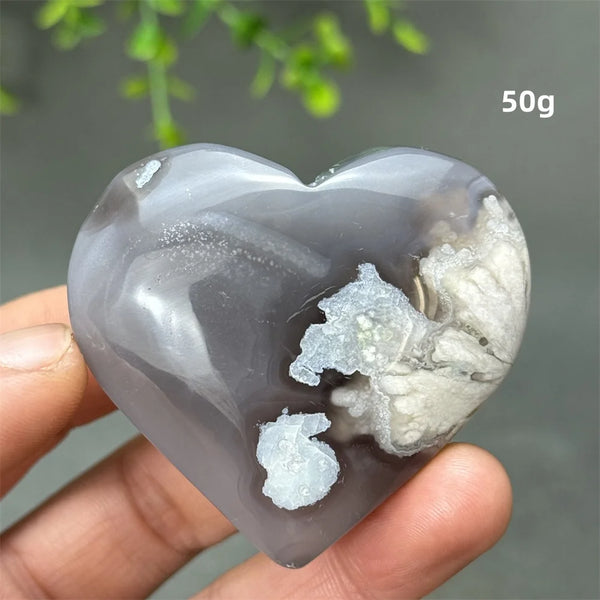 Black Cherry Agate Heart-ToShay.org