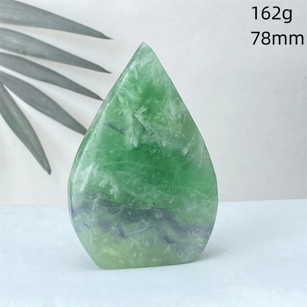 Green Feather Fluorite Torch-ToShay.org