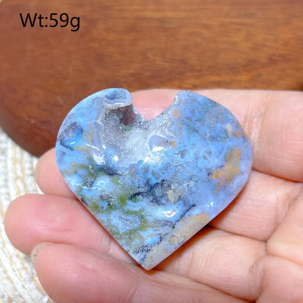 Green Moss Agate Heart-ToShay.org