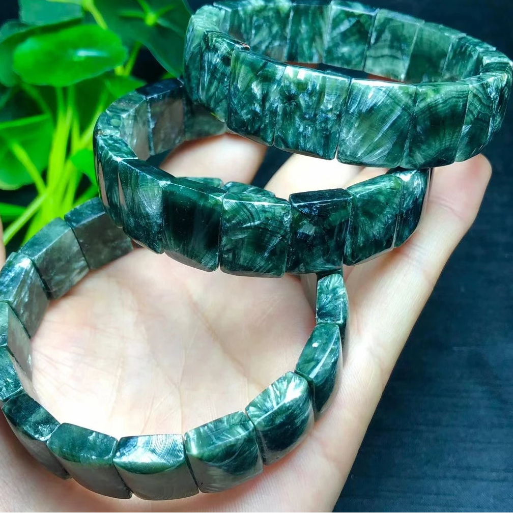 Green Seraphinite Bracelet-ToShay.org