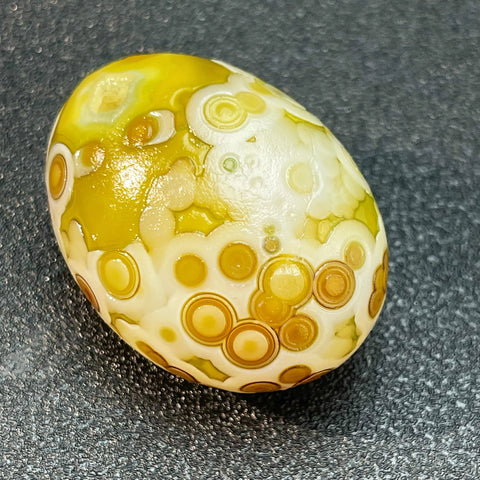 Yellow Flower Wishing Agate-ToShay.org