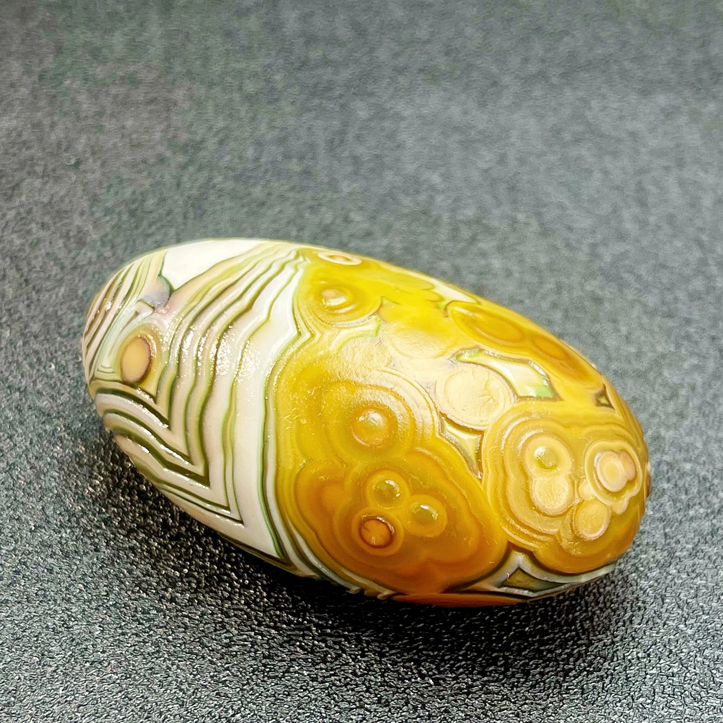 Yellow Flower Wishing Agate-ToShay.org