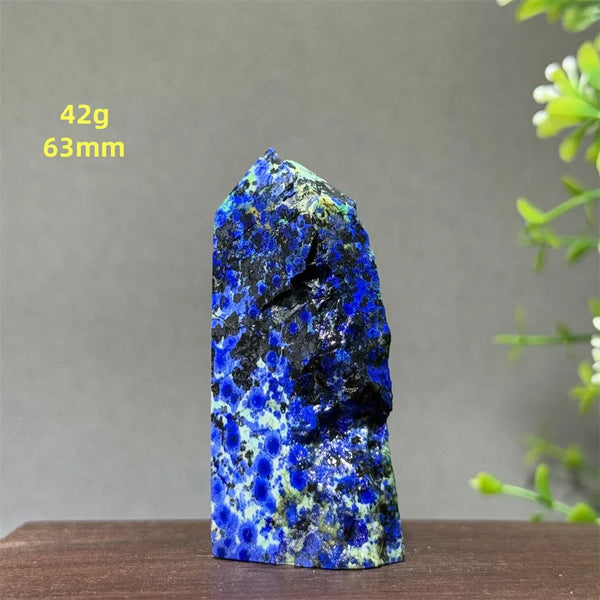 Blue Azurite Wand-ToShay.org
