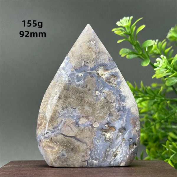 Blue Cherry Blossom Agate Torch-ToShay.org