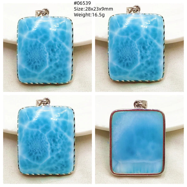 Blue Larimar Pendant-ToShay.org