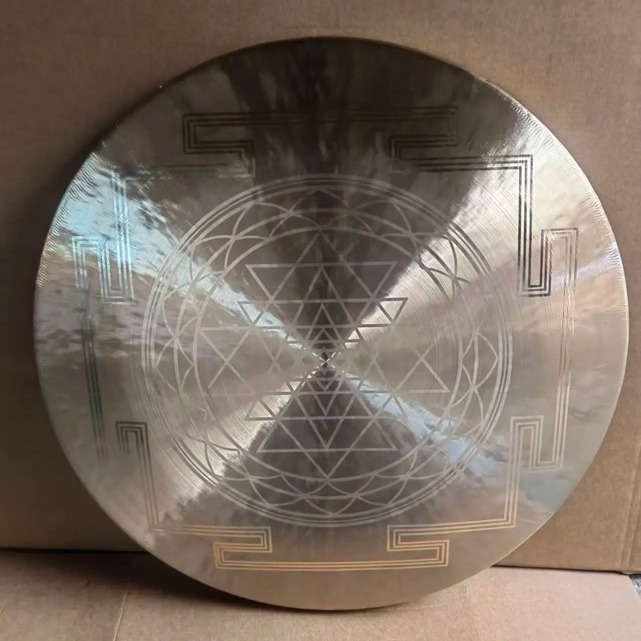 Bronze Sri Yantra Gong-ToShay.org