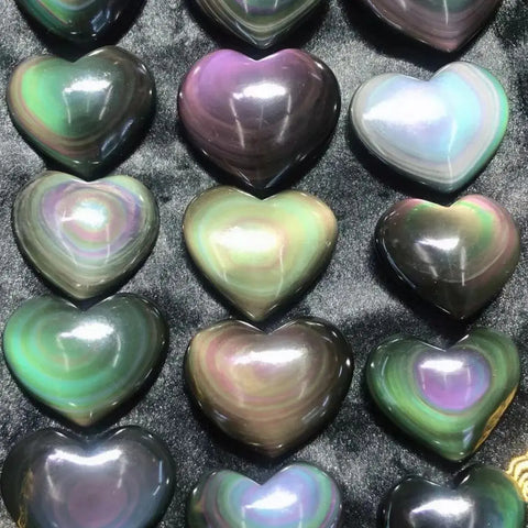 Rainbow Obsidian Heart-ToShay.org