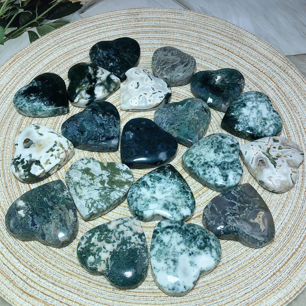 Green Moss Agate Heart-ToShay.org