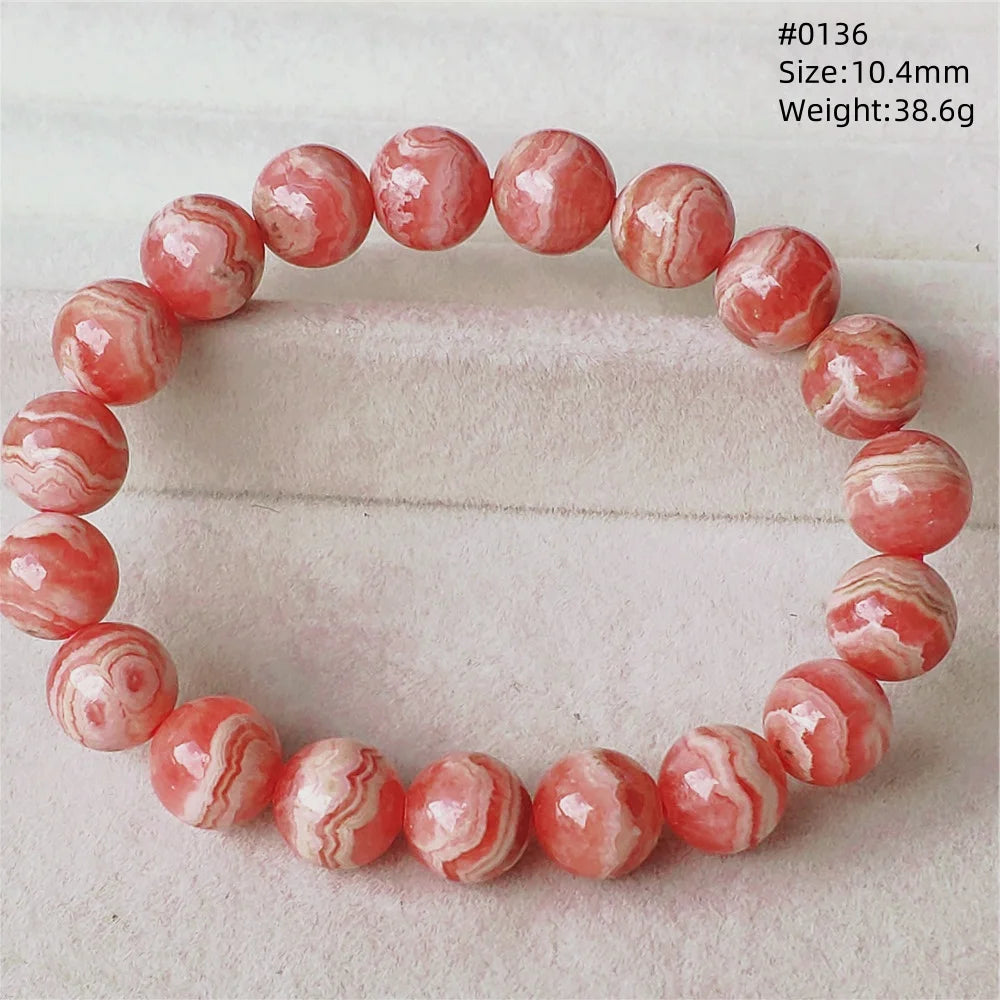 Red Rhodochrosite Bracelet-ToShay.org