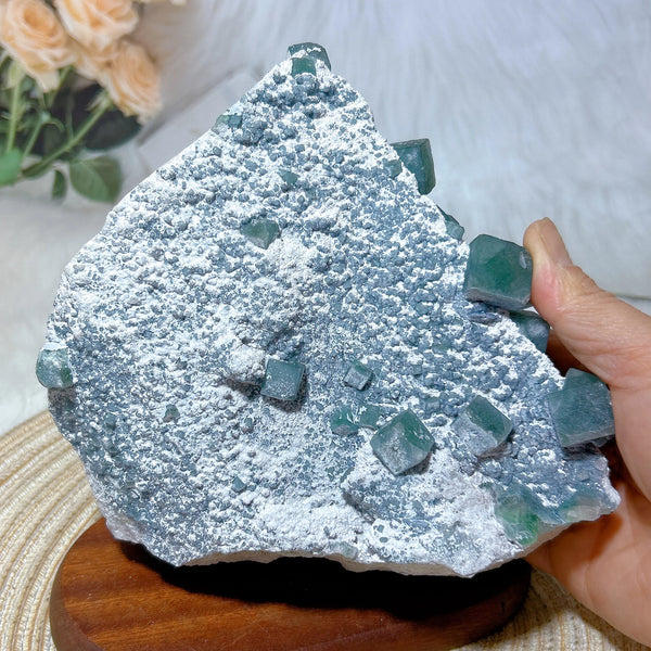 Green Fluorite Crystal-ToShay.org