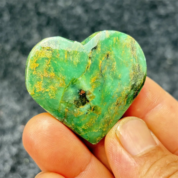 Green Emerald Stone Heart-ToShay.org