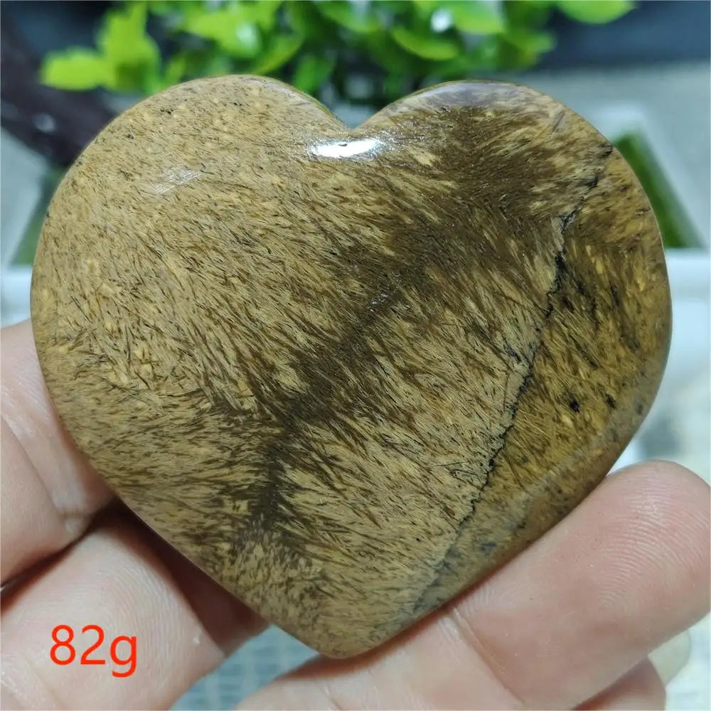 Black Hair Agate Heart-ToShay.org