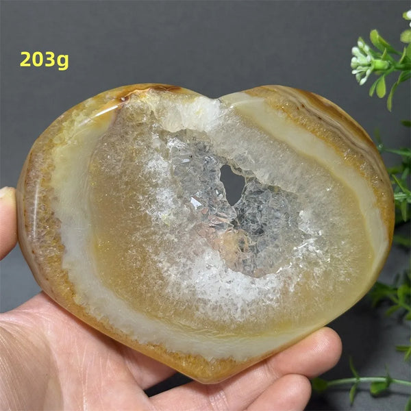 Red Agate Geode Heart-ToShay.org