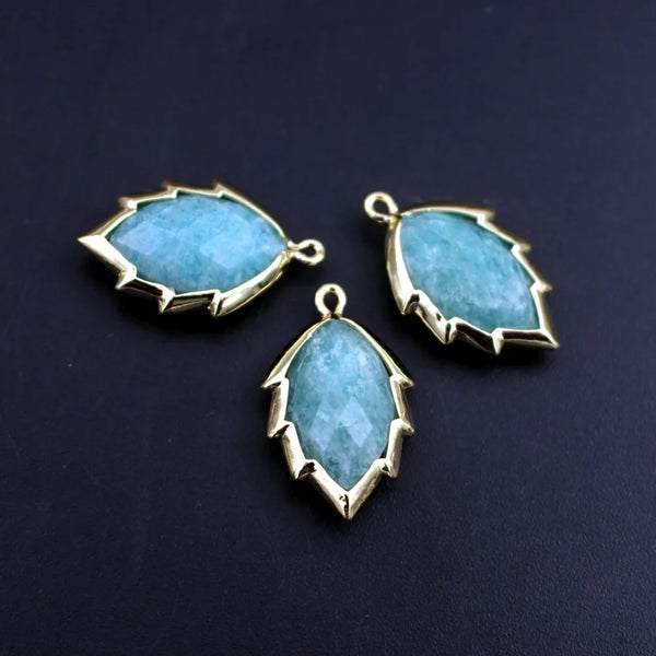 Mixed Crystal Leaf Charms-ToShay.org