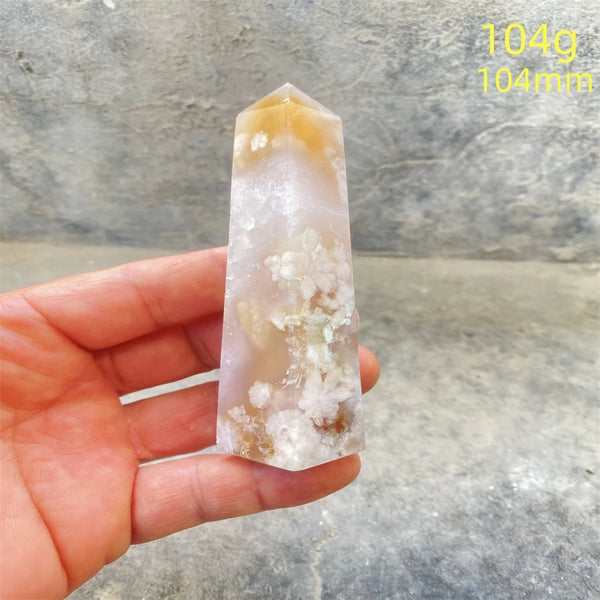 Pink Amethyst Cherry Blossom Agate-ToShay.org