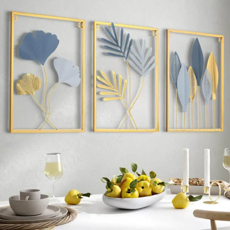 Gold Leaf Iron Wall Art-ToShay.org
