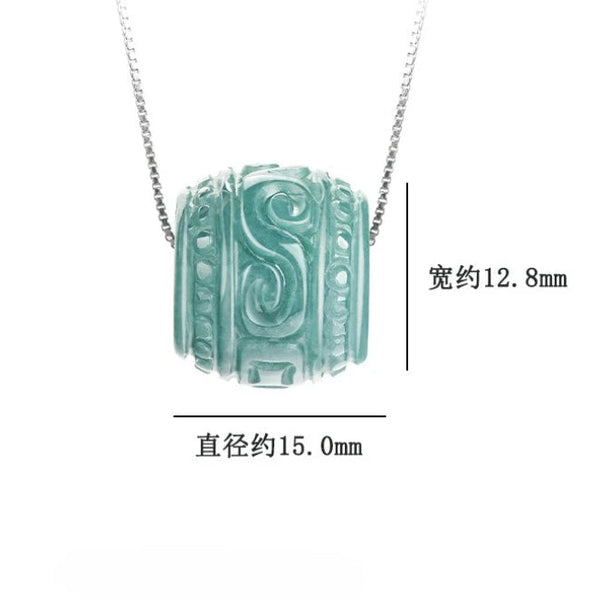 Blue Jadeite LuLuTong Pendant-ToShay.org