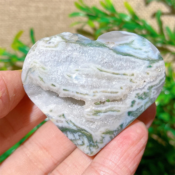 Green Moss Agate Heart-ToShay.org