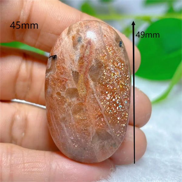 Gold Sunstone Palm Stone-ToShay.org