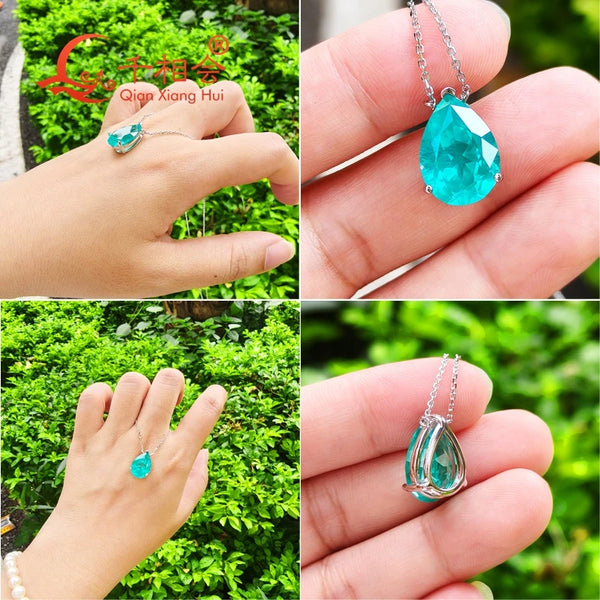 Blue Paraiba Pendant-ToShay.org