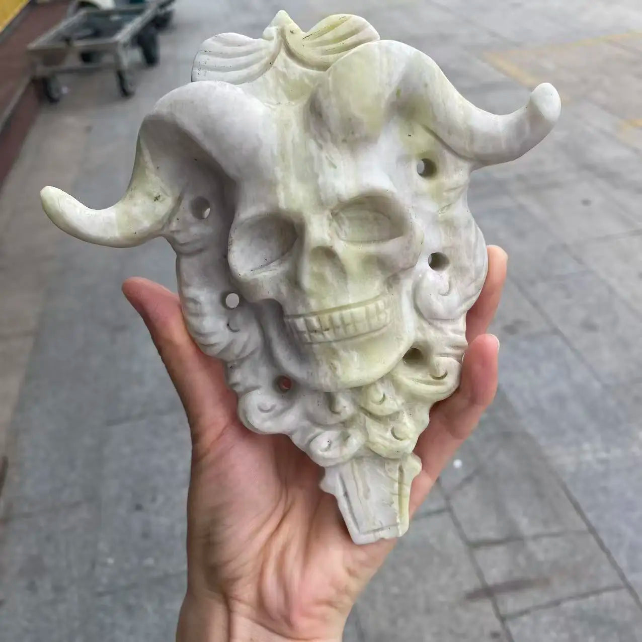 Green Tree Jade Skull-ToShay.org