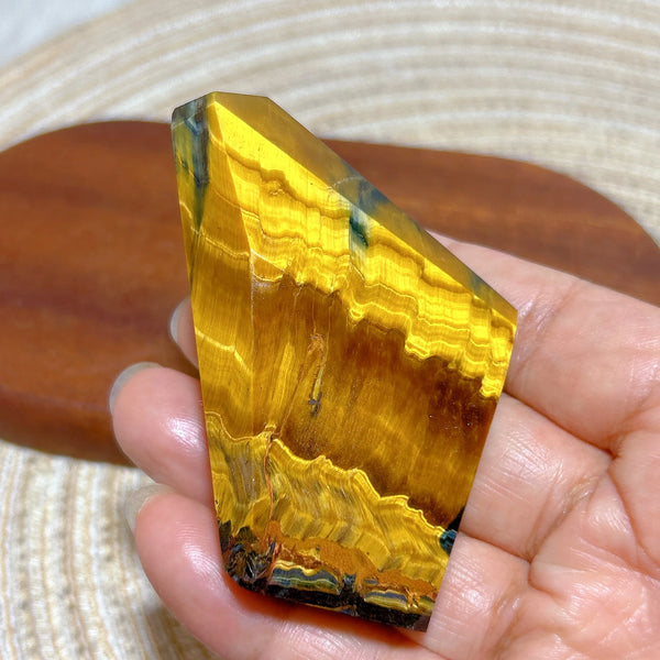 Blue Yellow Tiger Eye Stone-ToShay.org