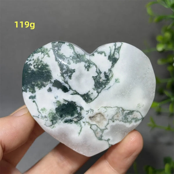 Green Moss Agate Heart-ToShay.org