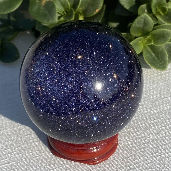 Gold Flash Obsidian Ball-ToShay.org