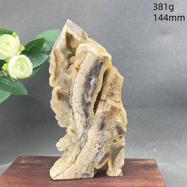 White Fluorite Cluster Point-ToShay.org