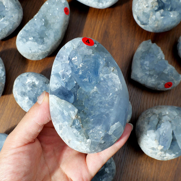 Blue Celestite Cluster Geode-ToShay.org