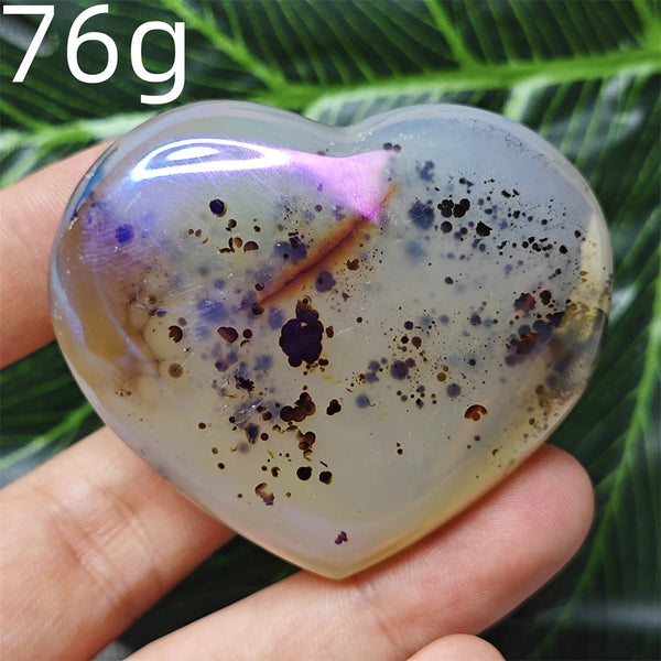 Yellow Tree Agate Heart-ToShay.org