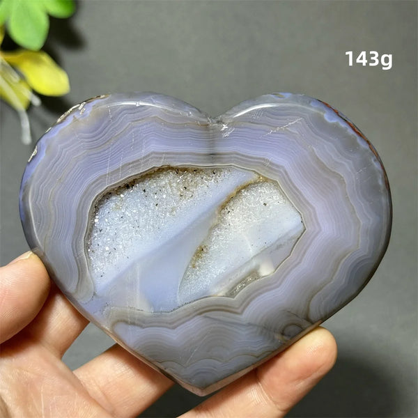 Purple Agate Geode Heart-ToShay.org