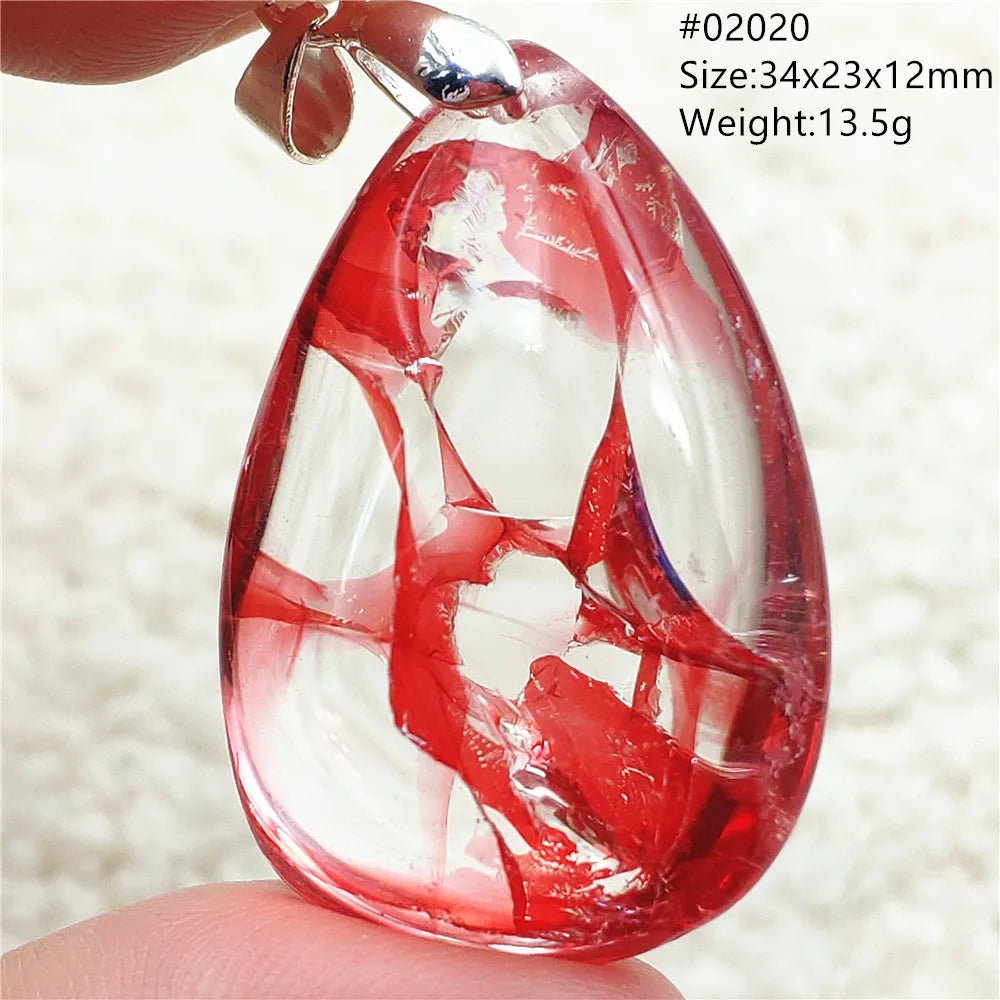 Red Limonite Quartz Pendant-ToShay.org