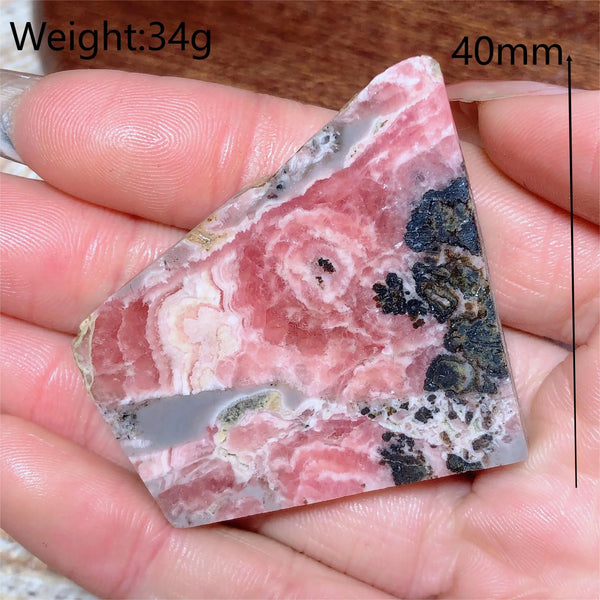 Pink Rhodochrosite Raw Rock-ToShay.org