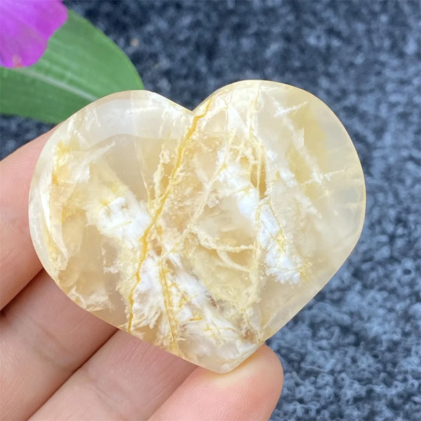 Yellow Ghost Crystal Heart-ToShay.org