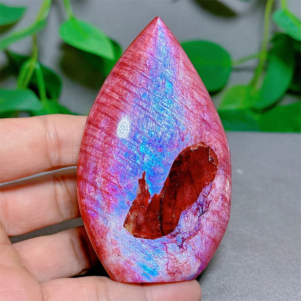 Red Moonstone Crystal Flame-ToShay.org