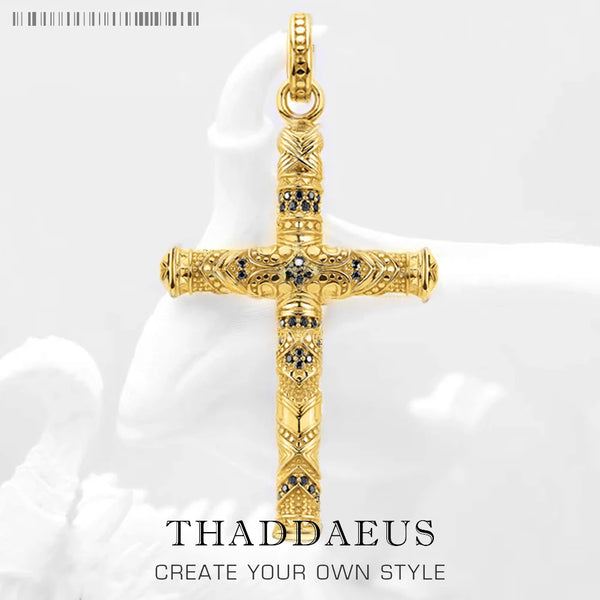 Gold Jewel Cross Pendant-ToShay.org