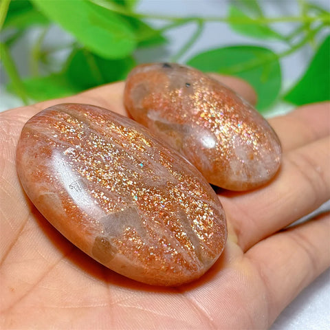 Gold Sunstone Palm Stone-ToShay.org