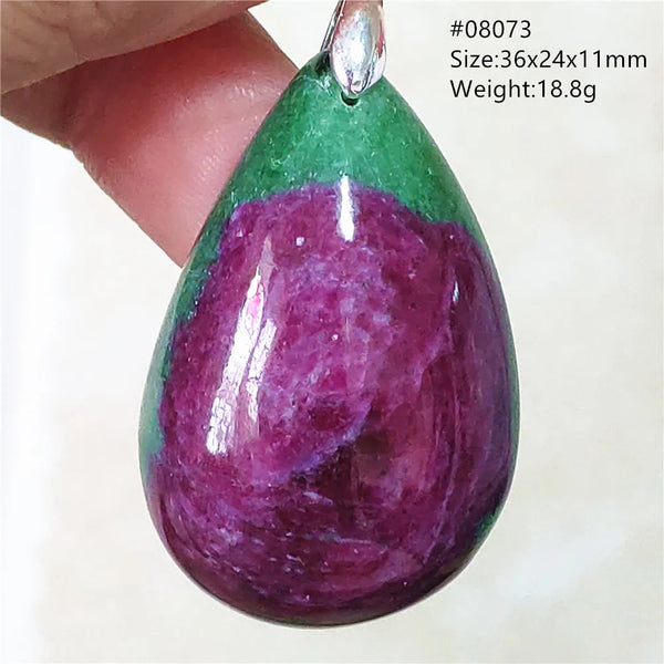 Red Ruby Zoisite Pendant-ToShay.org