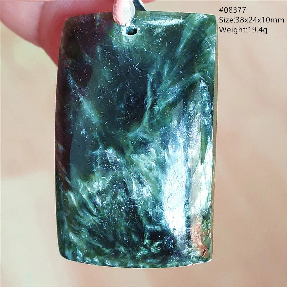 Green Seraphinite Pendant-ToShay.org