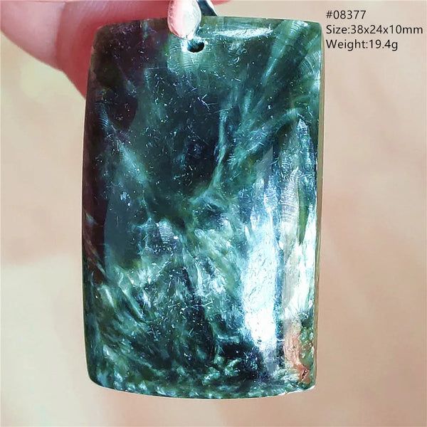 Green Seraphinite Pendant-ToShay.org