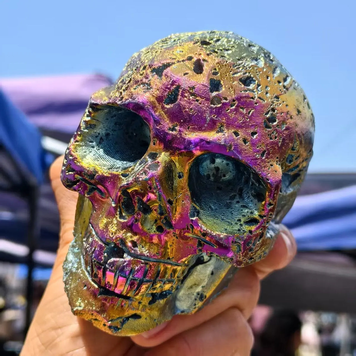 Purple Sphalerite Skulls-ToShay.org